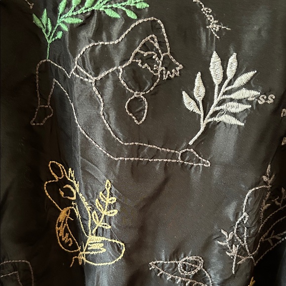 Johnny Was Black Embroidered Top - Picture 4 of 10